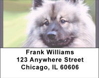 Adorable Keeshond Address Labels | LBBBD-96