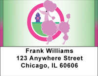 Prissy Poodles Address Labels | LBBBD-97