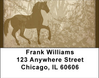 Golden Pony Address Labels | LBBBE-08