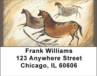 Primitive Horse Art Address Labels | LBBBE-11