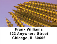 Golden Screws Address Labels | LBBBE-30