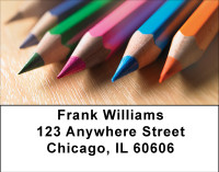 School Art Supplies Address Labels | LBBBE-45