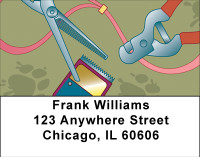 Pet Grooming Supplies Address Labels | LBBBE-76