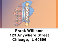 Barber Shop Address Labels | LBBBE-87