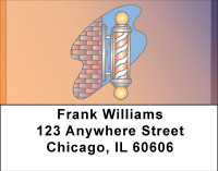 Barber Shop Address Labels | LBBBE-87