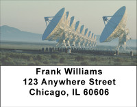 Space Age Communication Address Labels | LBBBE-90