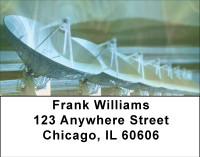 Space Age Communication Address Labels | LBBBE-90