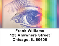 Rainbow Eyes Address Labels | LBBBF-25