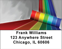 Rainbow Road Address Labels | LBBBF-26