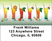 Cocktail Lineup Address Labels | LBBBF-36