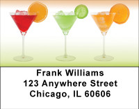 Cocktail Lineup Address Labels | LBBBF-36