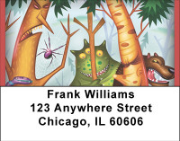 Creepy Jungle Buddies Address Labels | LBBBF-40