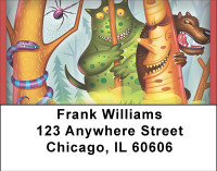 Creepy Jungle Buddies Address Labels | LBBBF-40
