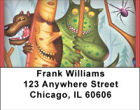 Creepy Jungle Buddies Address Labels | LBBBF-40