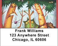 Creepy Jungle Buddies Address Labels | LBBBF-40
