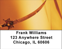 Floating Swords Address Labels | LBBBF-44