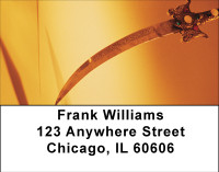 Floating Swords Address Labels | LBBBF-44