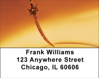 Floating Swords Address Labels | LBBBF-44