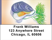 Savory Shellfish Address Labels | LBBBF-53