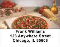 Homemade Pizza Address Labels | LBBBF-57
