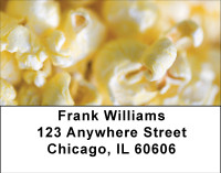Popcorn Puffs Address Labels | LBBBF-59
