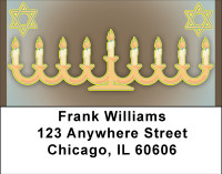 Happy Chanukah Address Labels | LBBBF-78