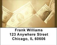 Raining Money Address Labels | LBBBF-82