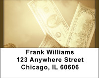 Raining Money Address Labels | LBBBF-82