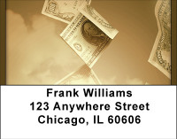 Raining Money Address Labels | LBBBF-82