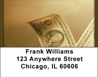 Raining Money Address Labels | LBBBF-82