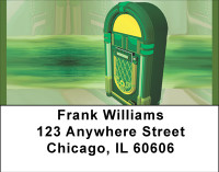 Music In Retro Address Labels | LBBBF-91