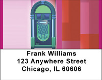Music In Retro Address Labels | LBBBF-91