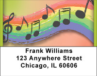 Rainbows Of Music Address Labels | LBBBF-95
