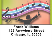 Rainbows Of Music Address Labels | LBBBF-95