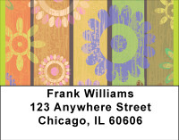 Shabby Chic Flower Power Address Labels | LBBBG-04