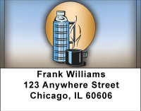 Thermos Of Hot Java Address Labels | LBBBG-22