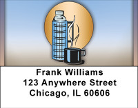 Thermos Of Hot Java Address Labels | LBBBG-22