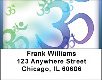 Sacred Aum Symbol Address Labels | LBBBG-41