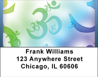 Sacred Aum Symbol Address Labels | LBBBG-41