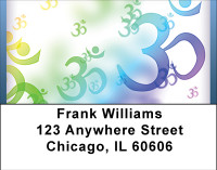 Sacred Aum Symbol Address Labels | LBBBG-41