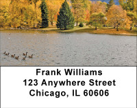 Fall In The Mountains Address Labels | LBBBG-75