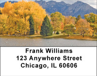 Fall In The Mountains Address Labels | LBBBG-75
