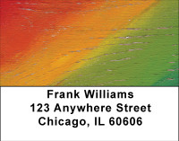 Wooden Rainbow Address Labels | LBBBG-84