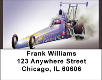 Dragster Racing Address Labels | LBBBG-90