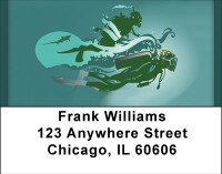 Scuba Diving Enthusiasts Address Labels | LBBBG-96