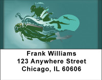 Scuba Diving Enthusiasts Address Labels | LBBBG-96