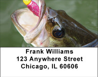 Bass Fishing Address Labels | LBBBG-98