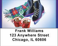 Frosty Fun Ice Skating Address Labels | LBBBH-20