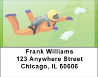 Skydiving Dreams Address Labels | LBBBH-29