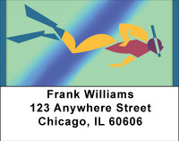 Snorkel Queen Address Labels | LBBBH-30